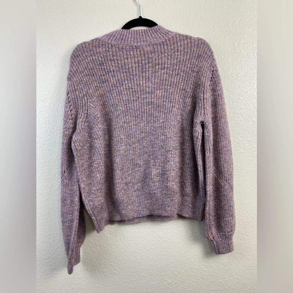 Tularosa Chunky Knit Purple sweater Women’s XS Balloon Sleeve Fall‎ Winter Boho